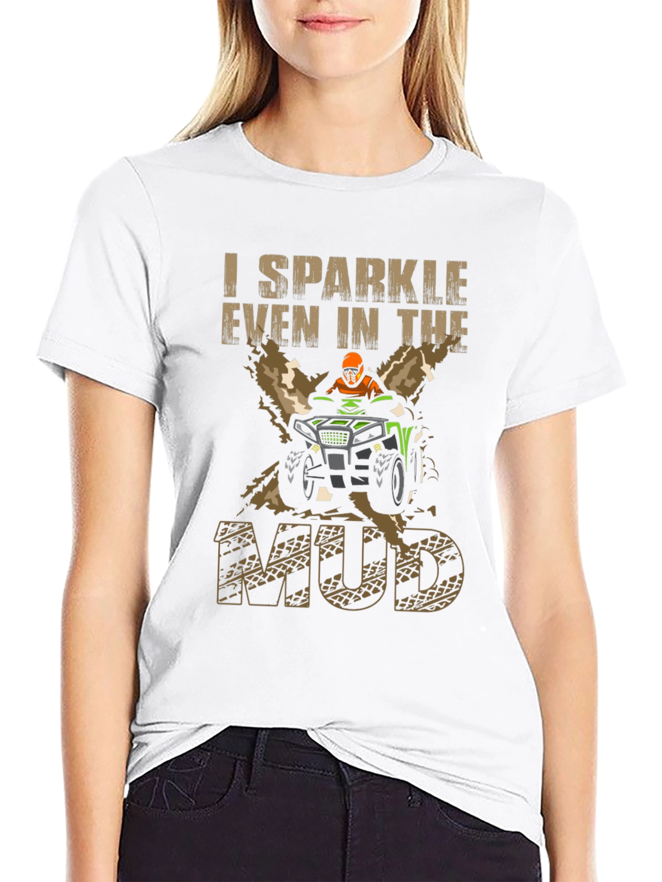 I Sparkle Even In The Mud Black T-Shirt