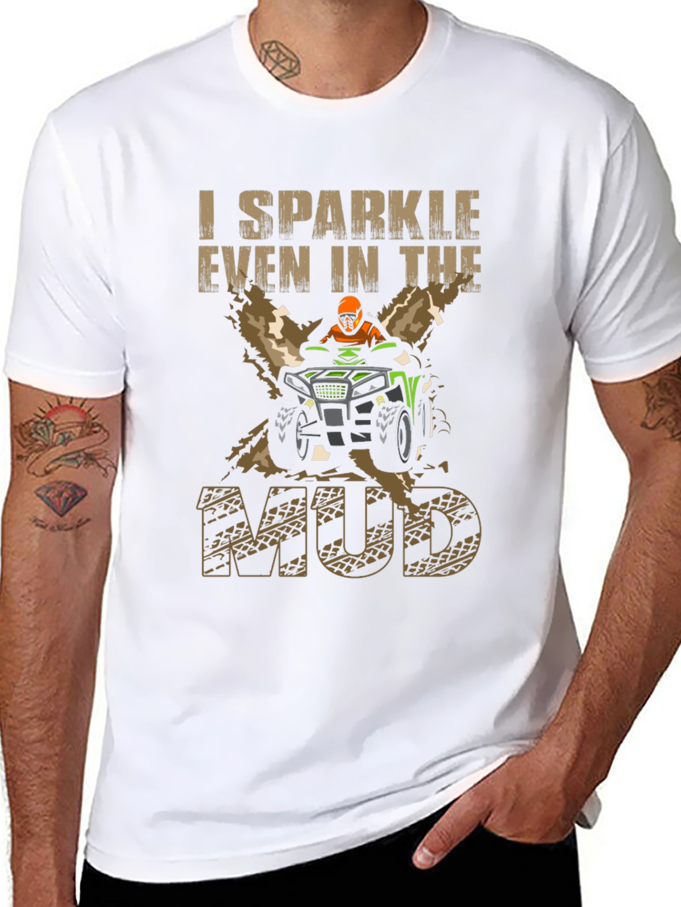 I Sparkle Even In The Mud Black T-Shirt