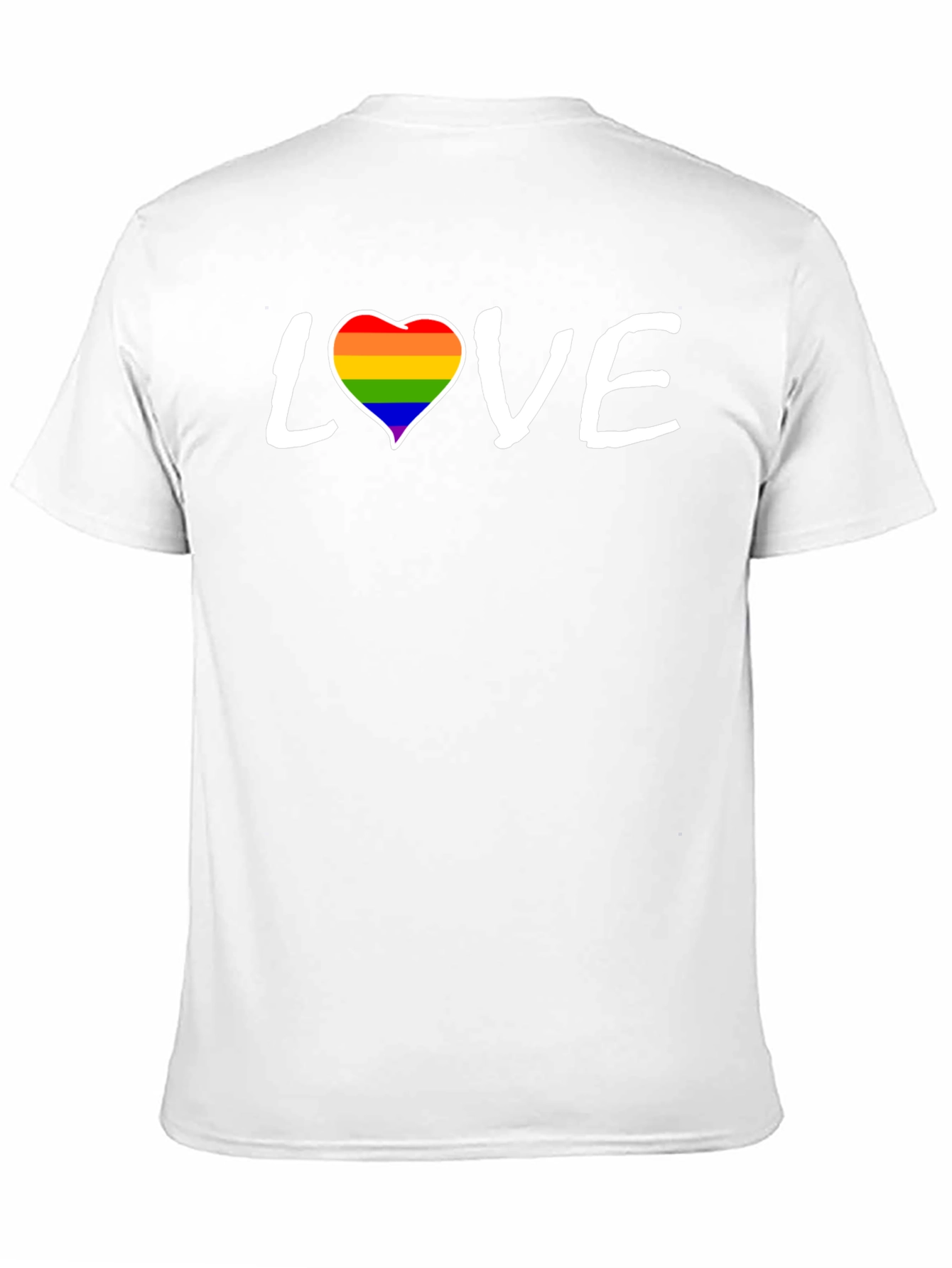 Love Rainbow Heart Graphic Tee - Unisex