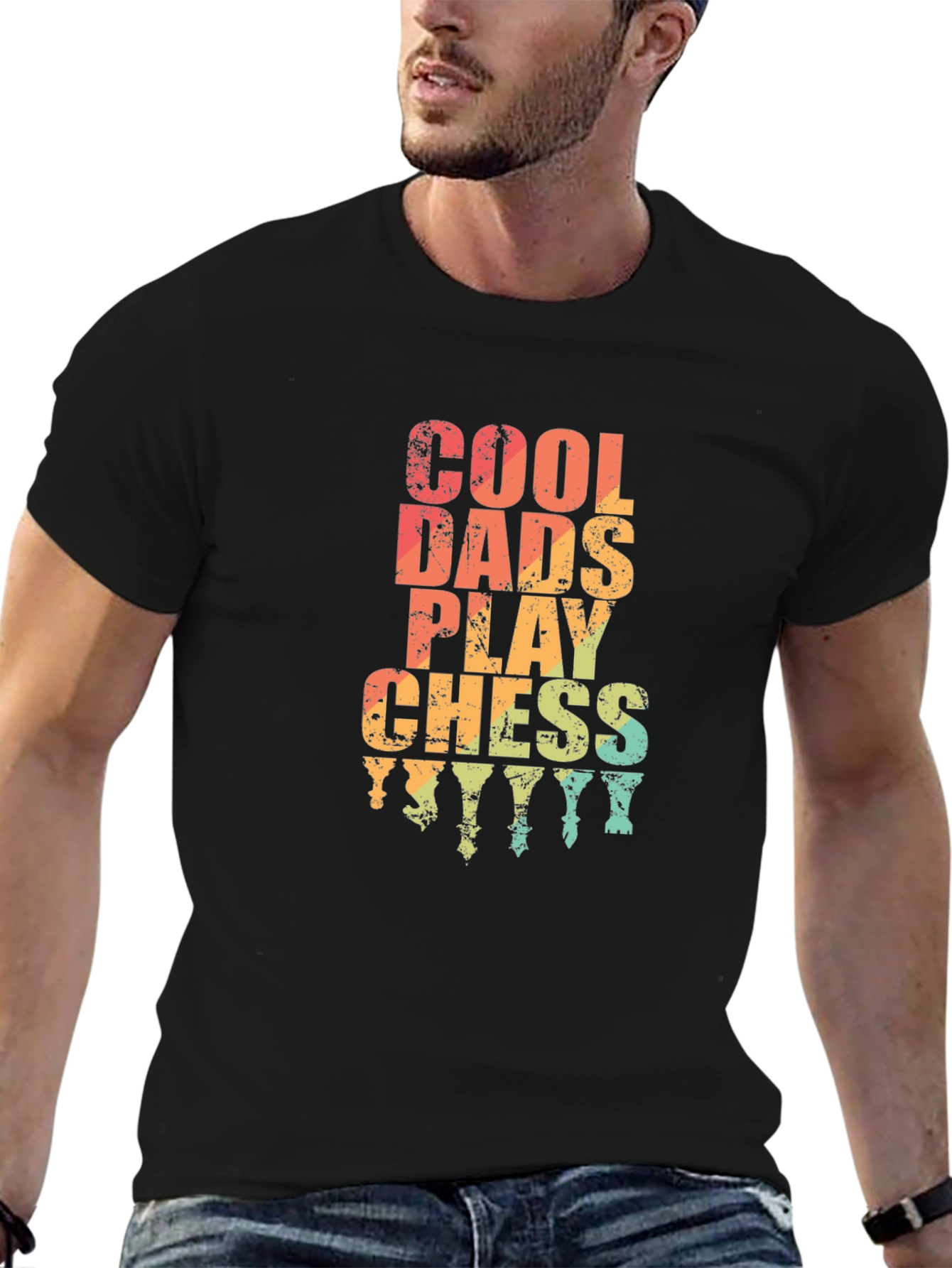 Cool Dads Play Chess Graphic Tee
