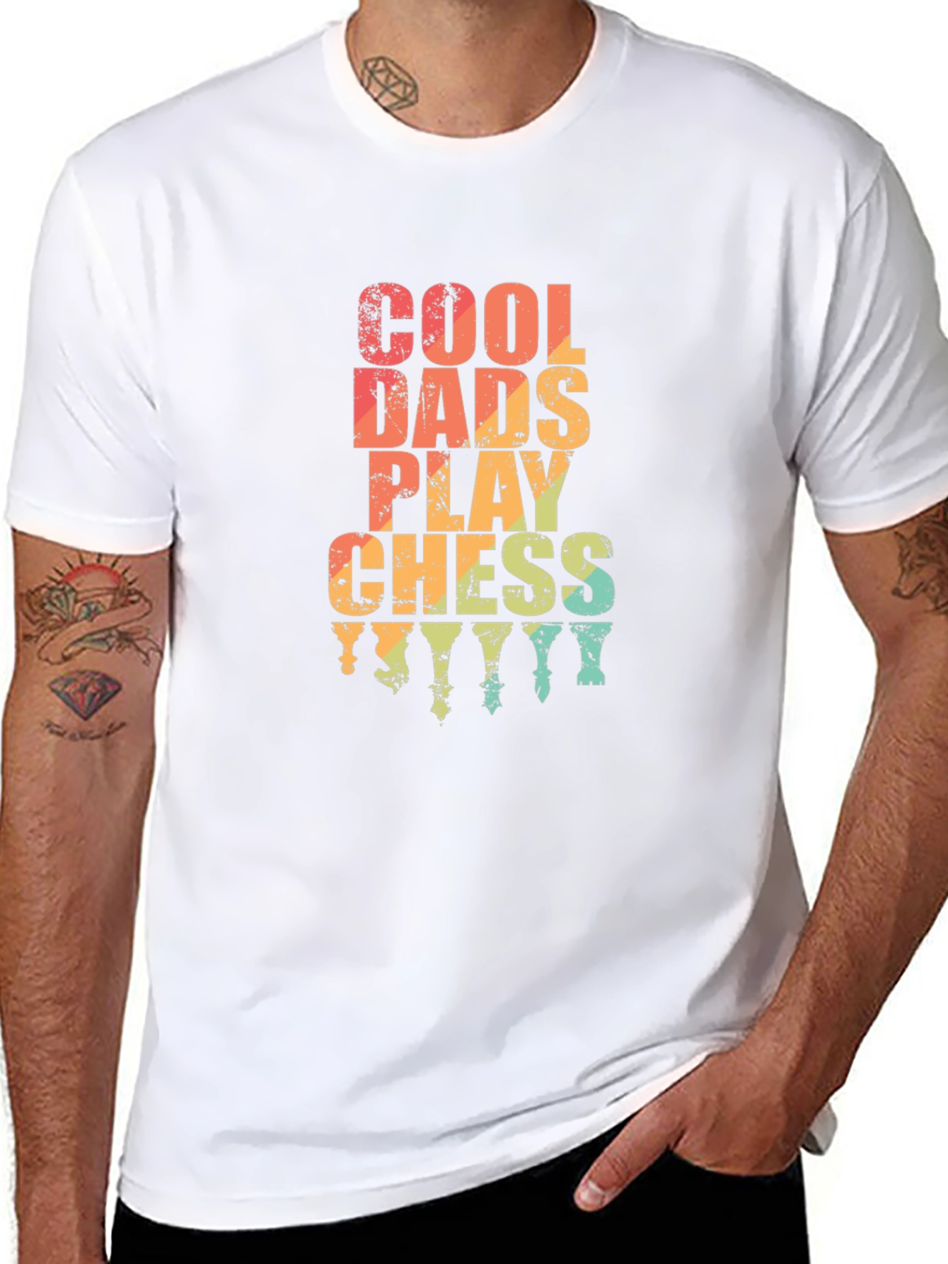 Cool Dads Play Chess Graphic Tee