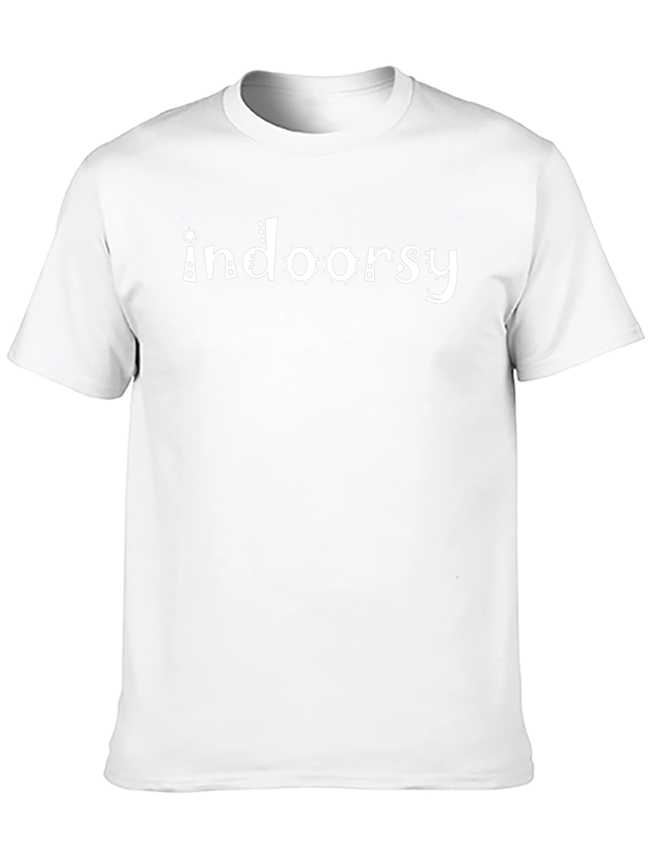 Indoorsy Graphic Tee - Black Casual T-Shirt