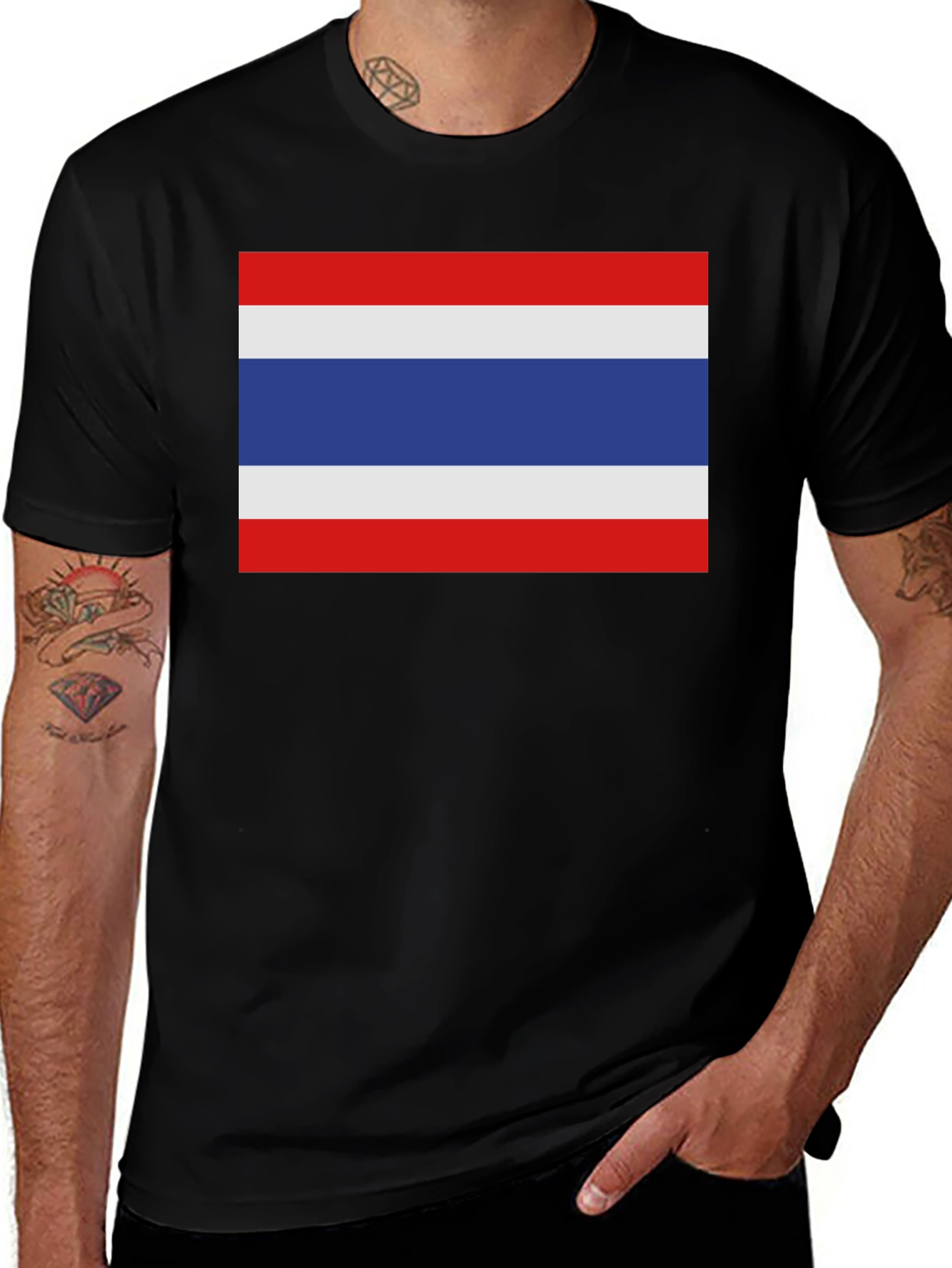 Thailand Flag Graphic T-Shirt