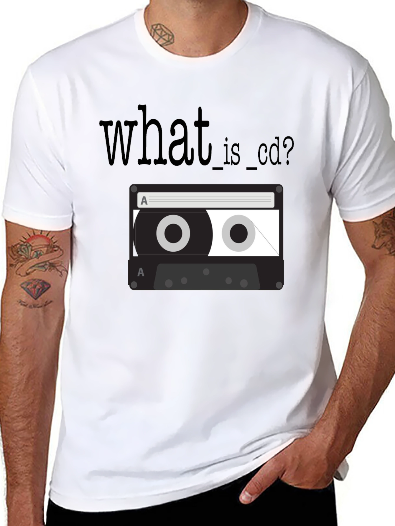 Retro Cassette Tape T-Shirt - What is CD?