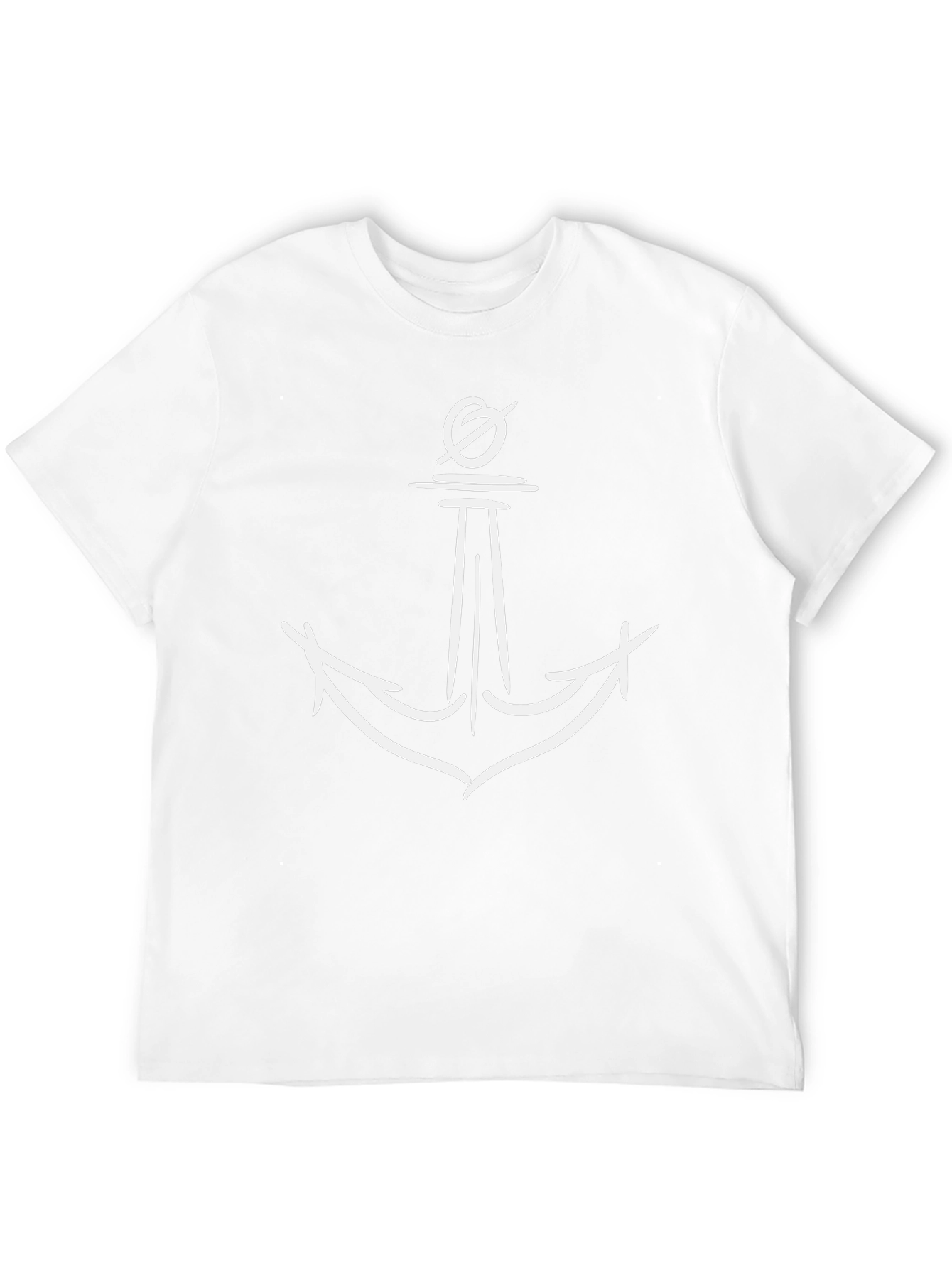 Anchor Graphic Print Mens T-Shirt