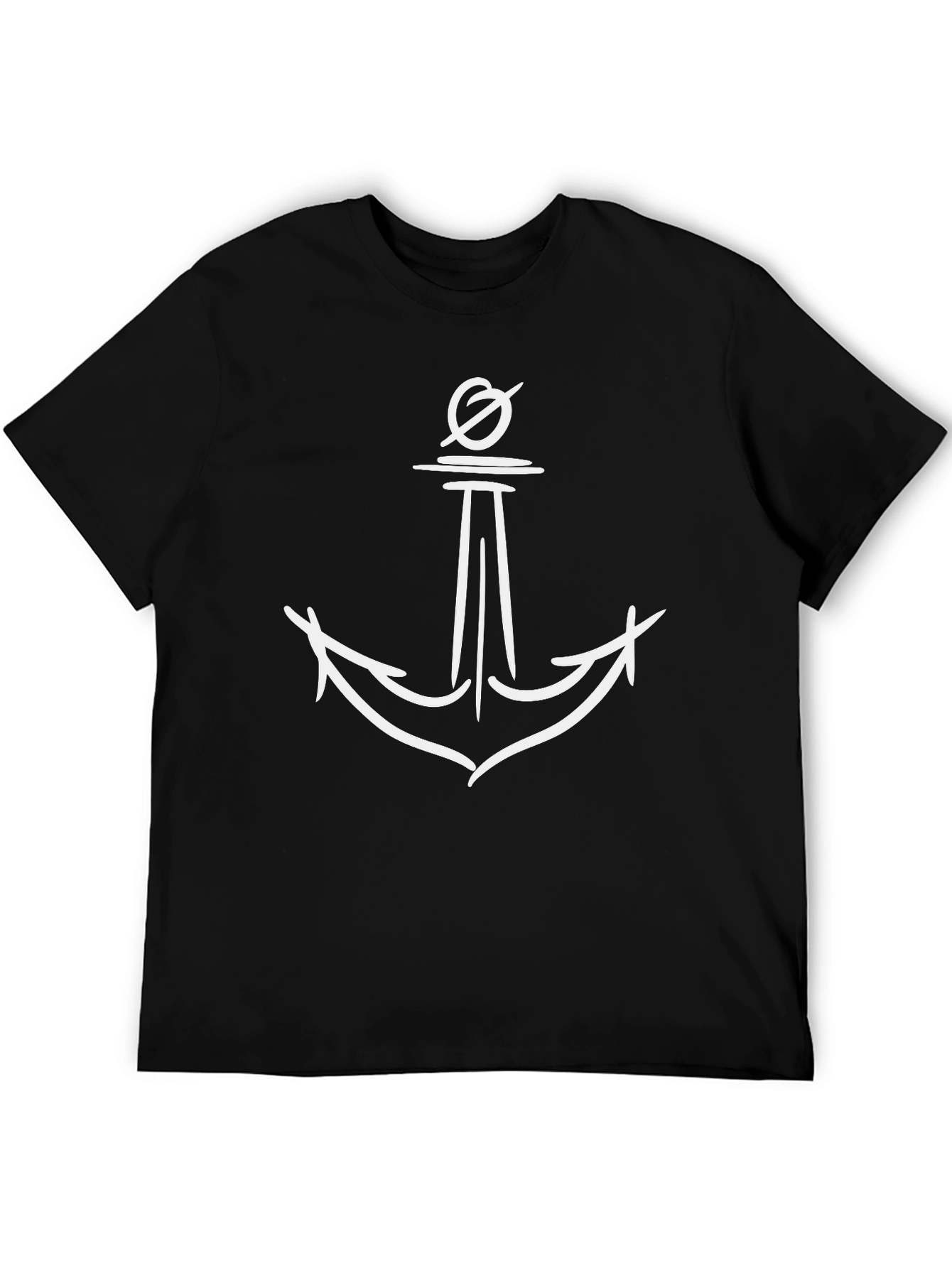 Anchor Graphic Print Mens T-Shirt