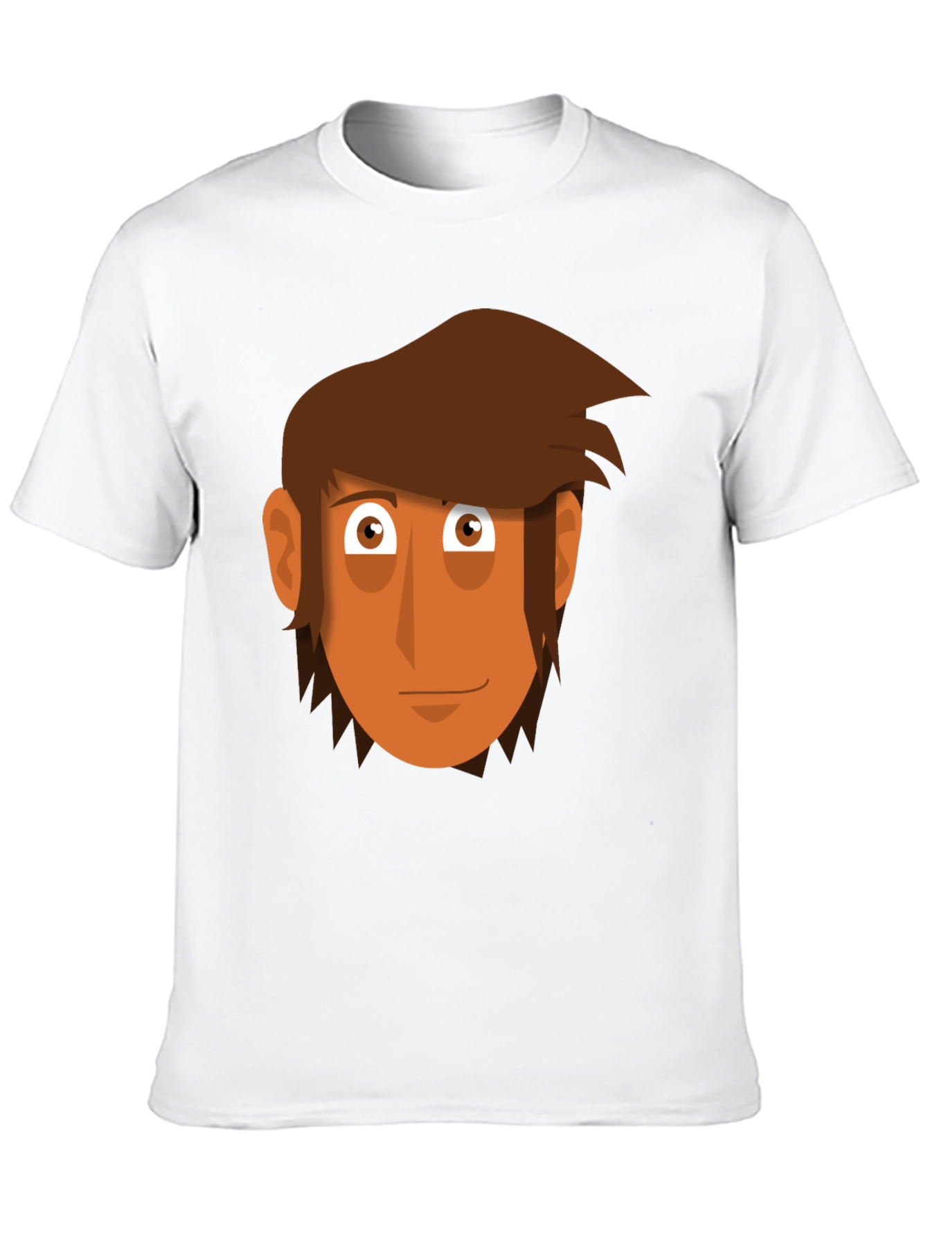 Cartoon Face Graphic Tee - Mens Black T-Shirt
