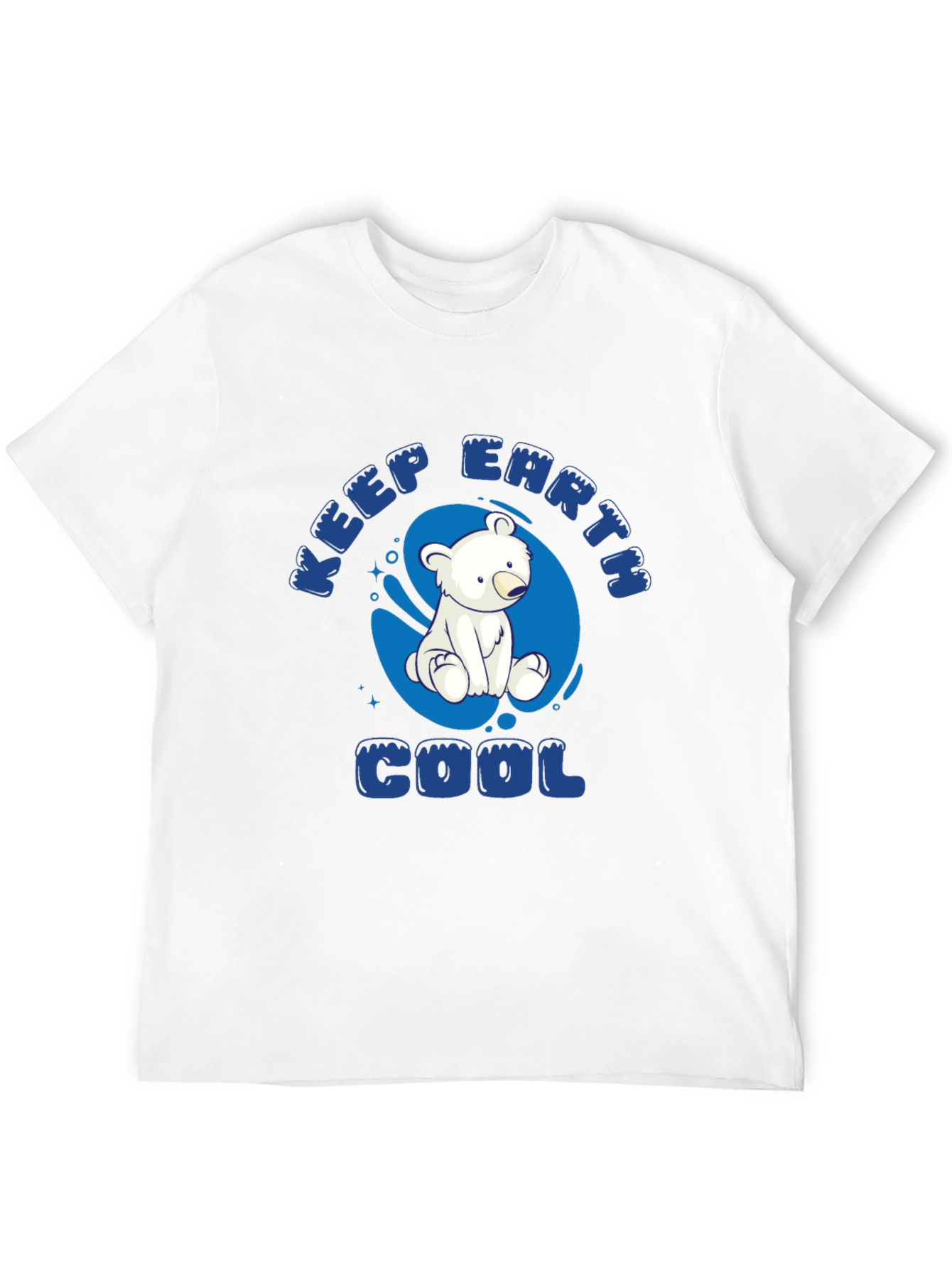 Keep Earth Cool T-Shirt - Polar Bear Design