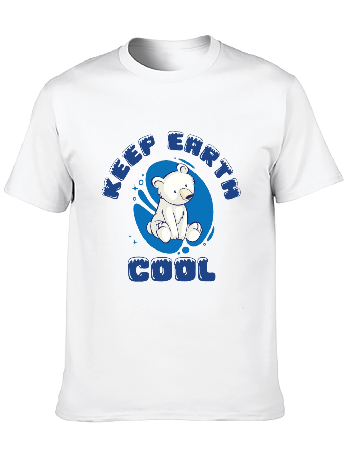 Keep Earth Cool T-Shirt - Polar Bear Design