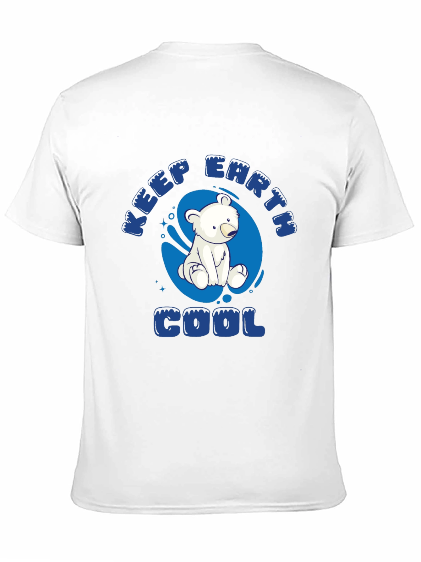 Keep Earth Cool T-Shirt - Polar Bear Design