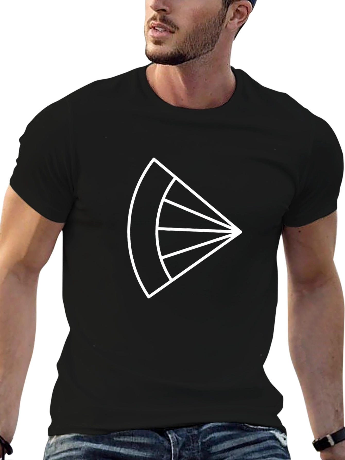 Geometric Slice Graphic Tee