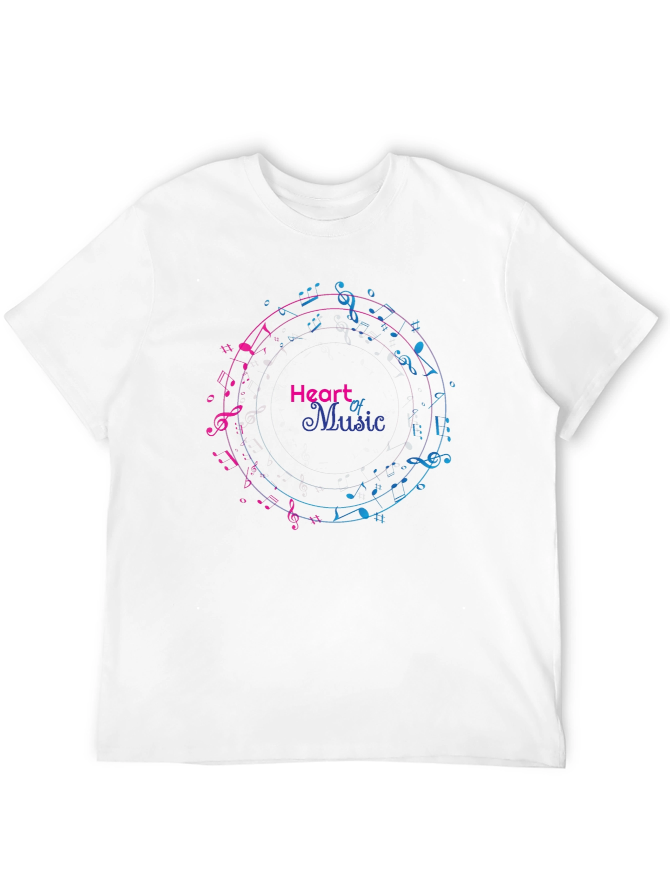 Heart of Music Graphic Tee - Black