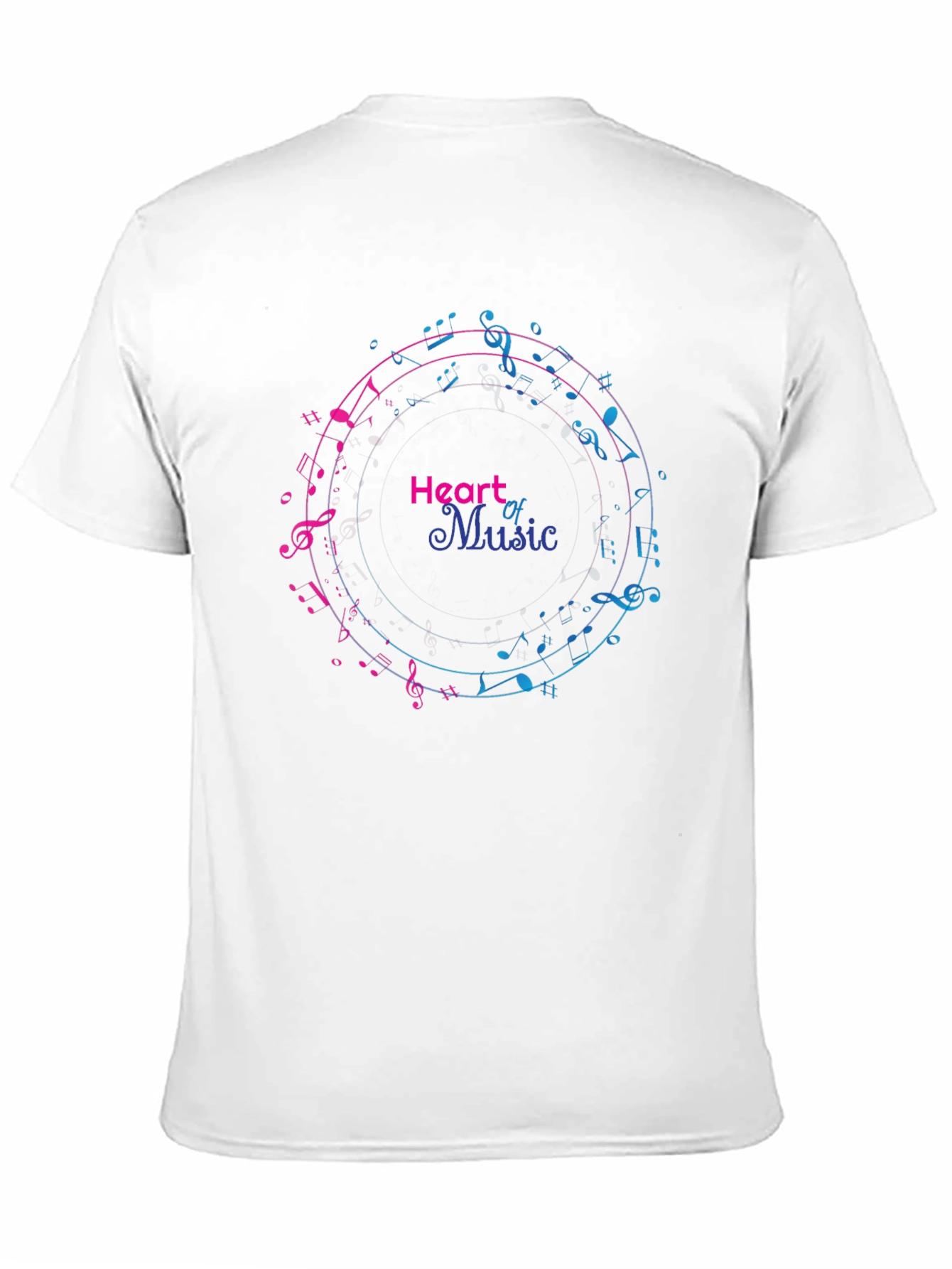 Heart of Music Graphic Tee - Black