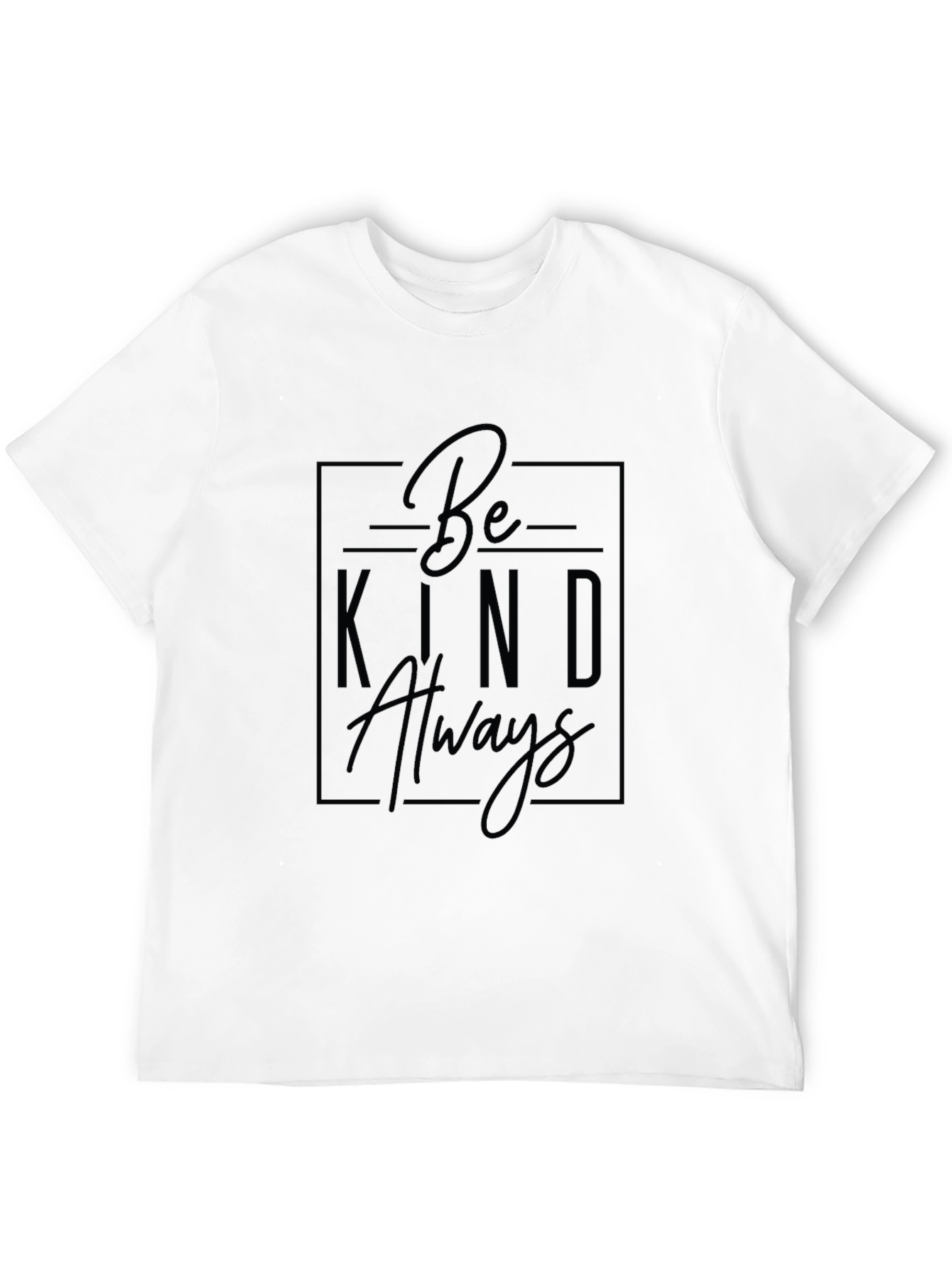 Be Kind Always Graphic Tee - Black T-Shirt