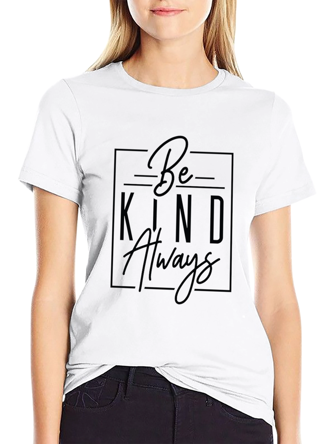 Be Kind Always Graphic Tee - Black T-Shirt