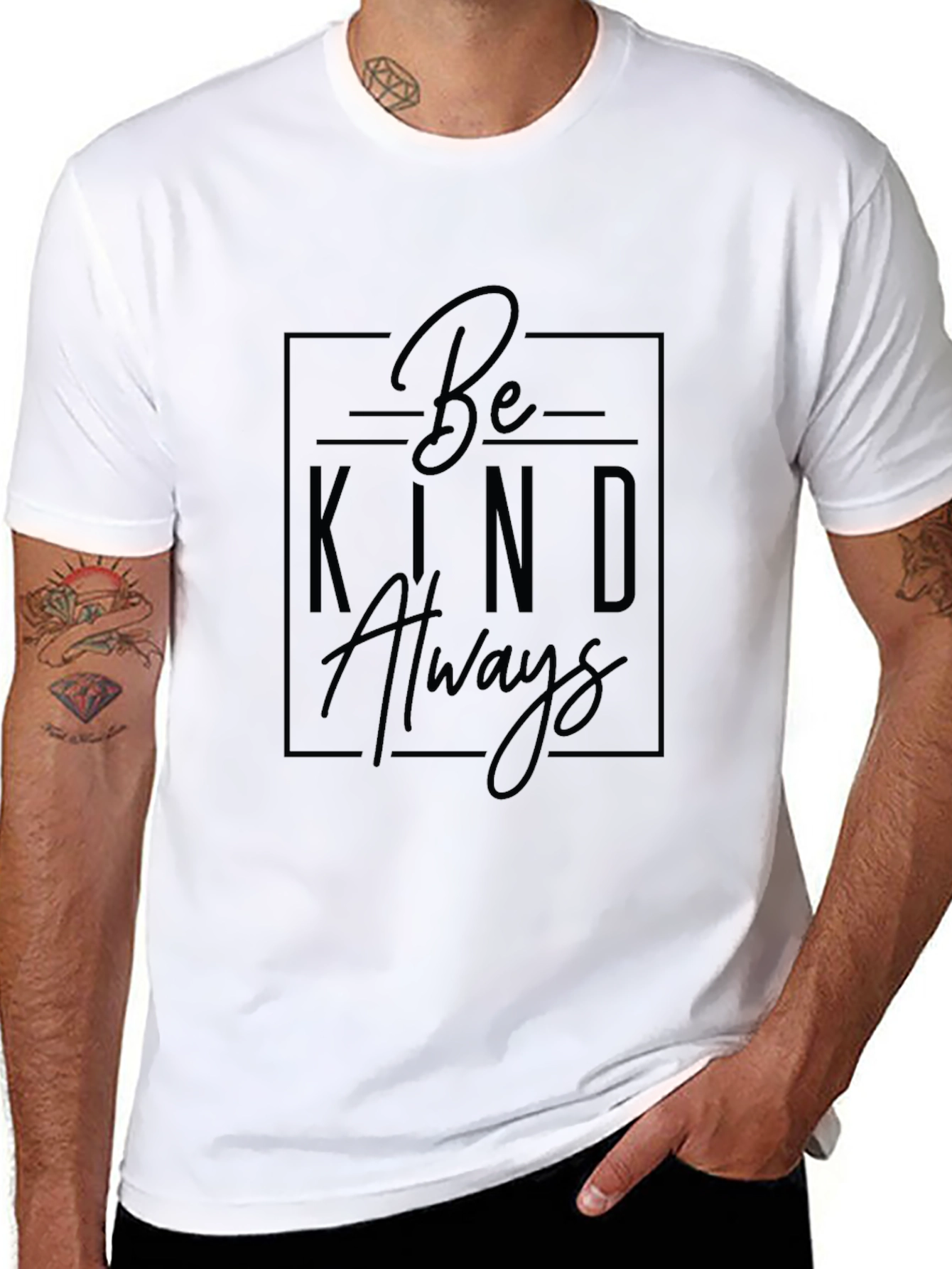 Be Kind Always Graphic Tee - Black T-Shirt