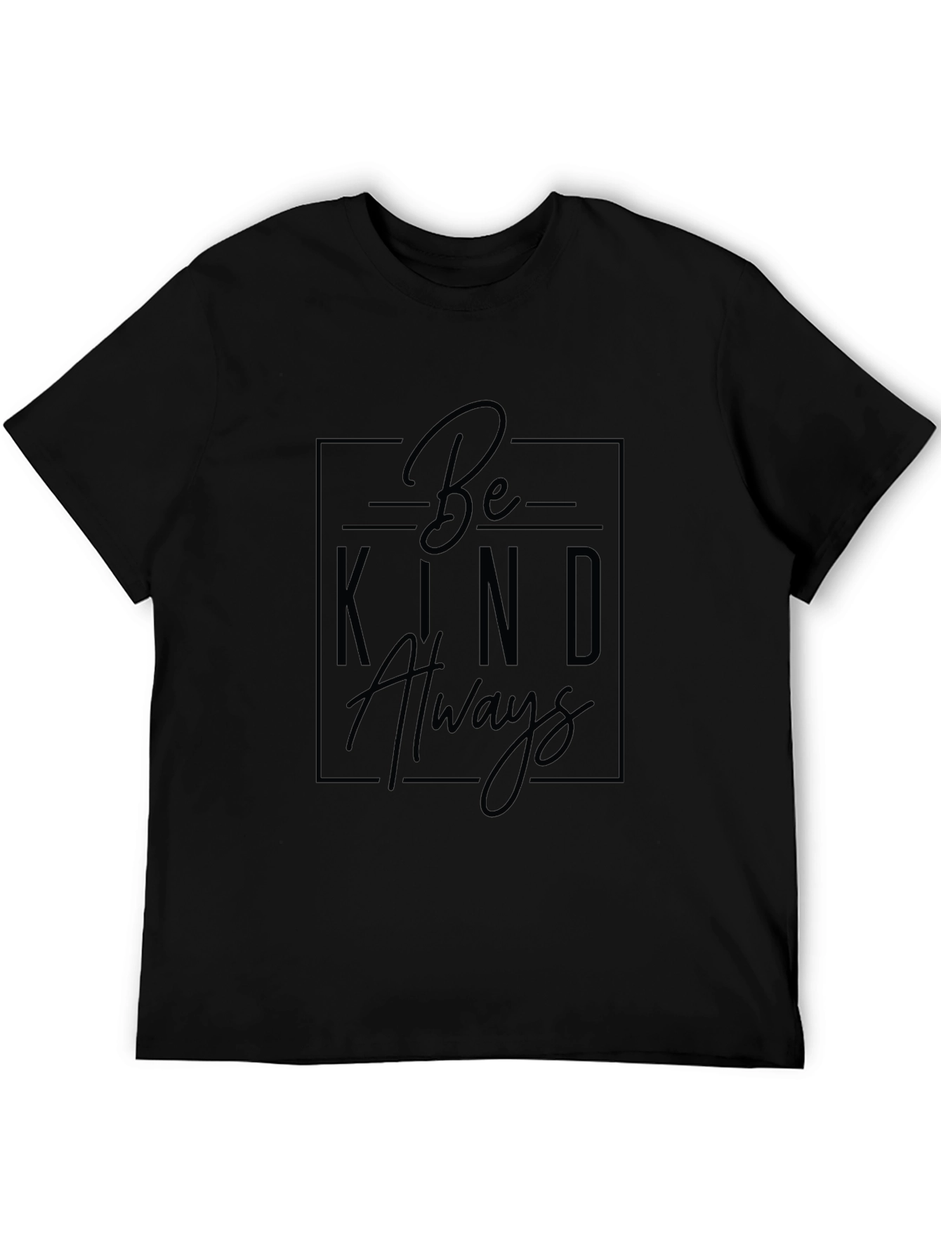 Be Kind Always Graphic Tee - Black T-Shirt