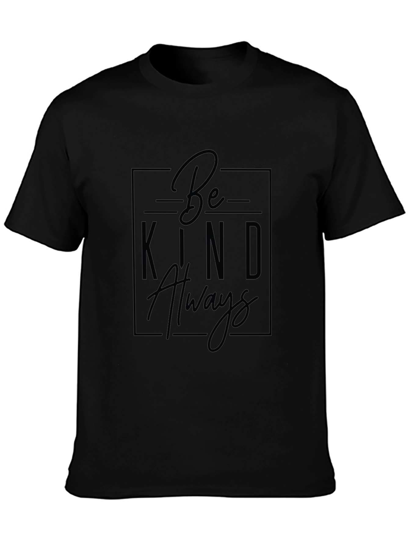 Be Kind Always Graphic Tee - Black T-Shirt
