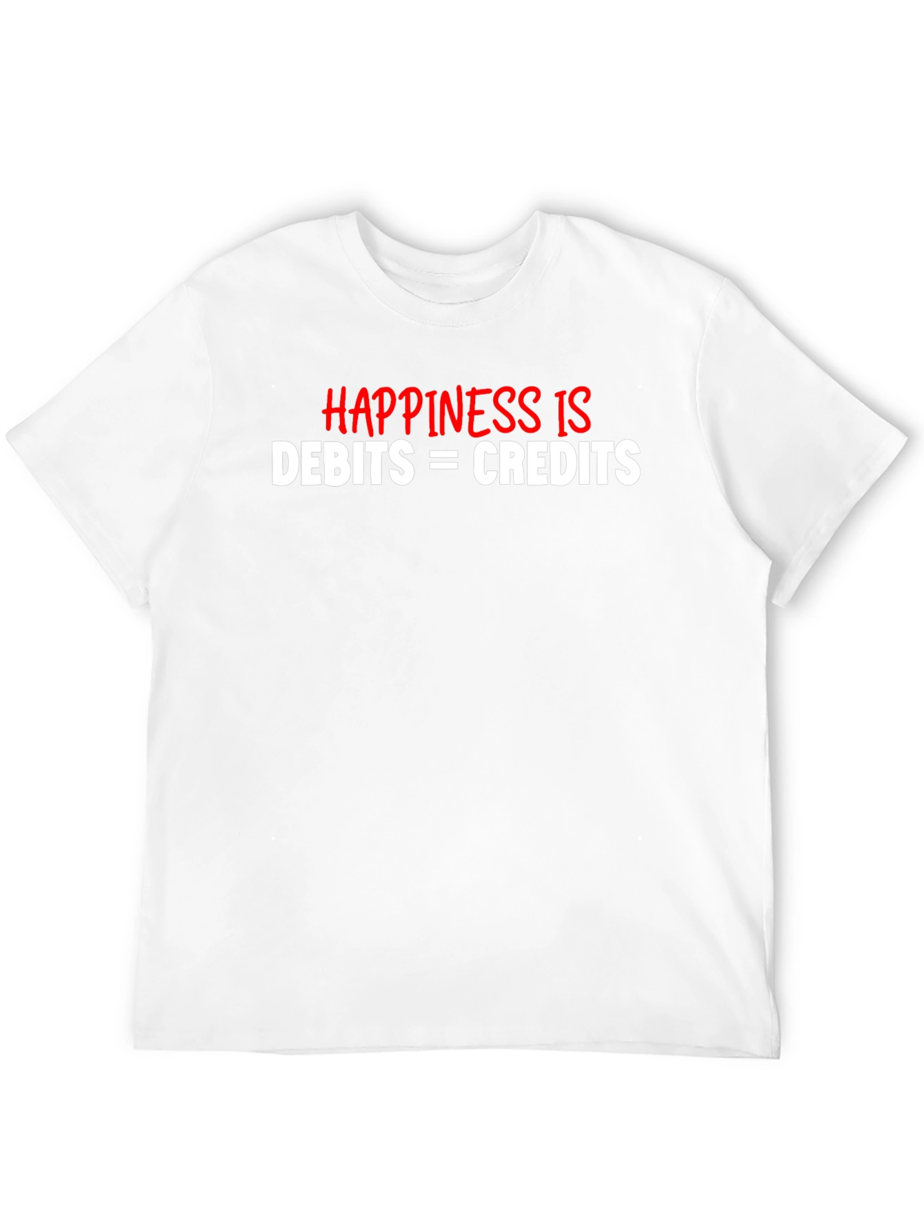 Accountant Humor T-Shirt Debits and Credits