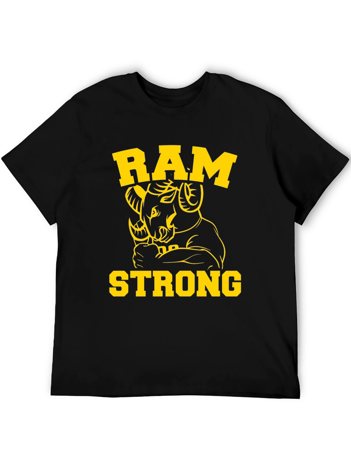 Ram Strong Graphic Tee - Black
