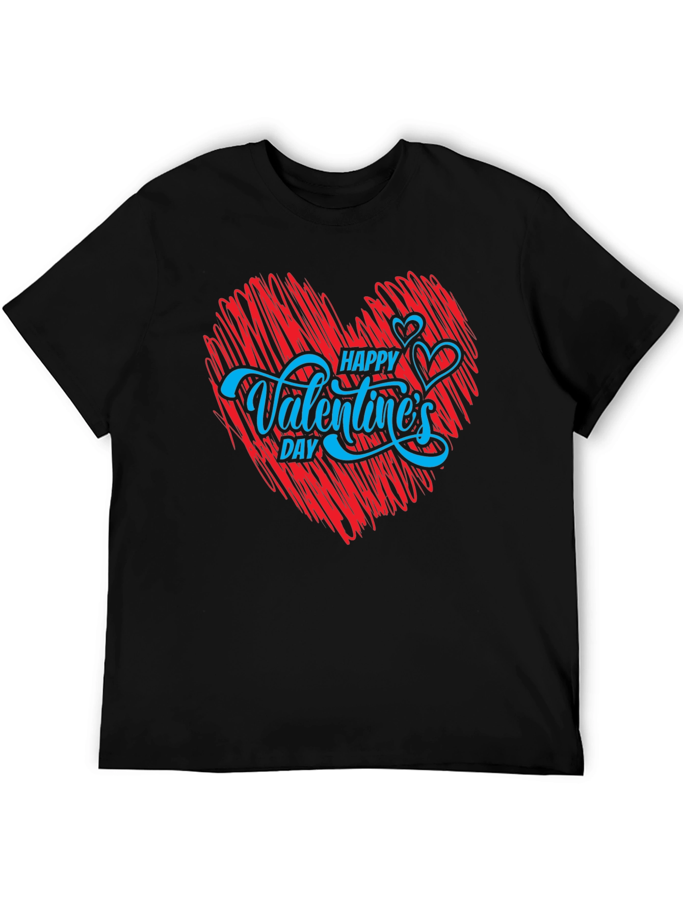 Happy Valentines Day T-Shirt - Red Heart Graphic Tee