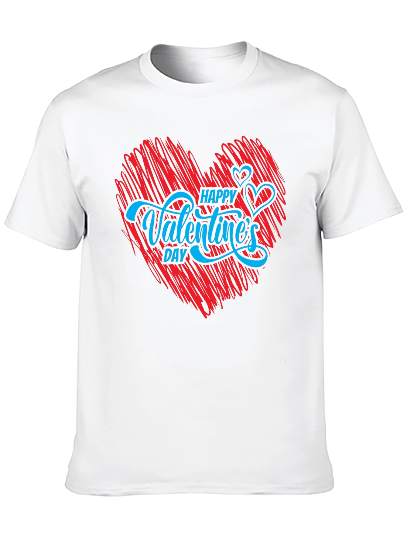 Happy Valentines Day T-Shirt - Red Heart Graphic Tee