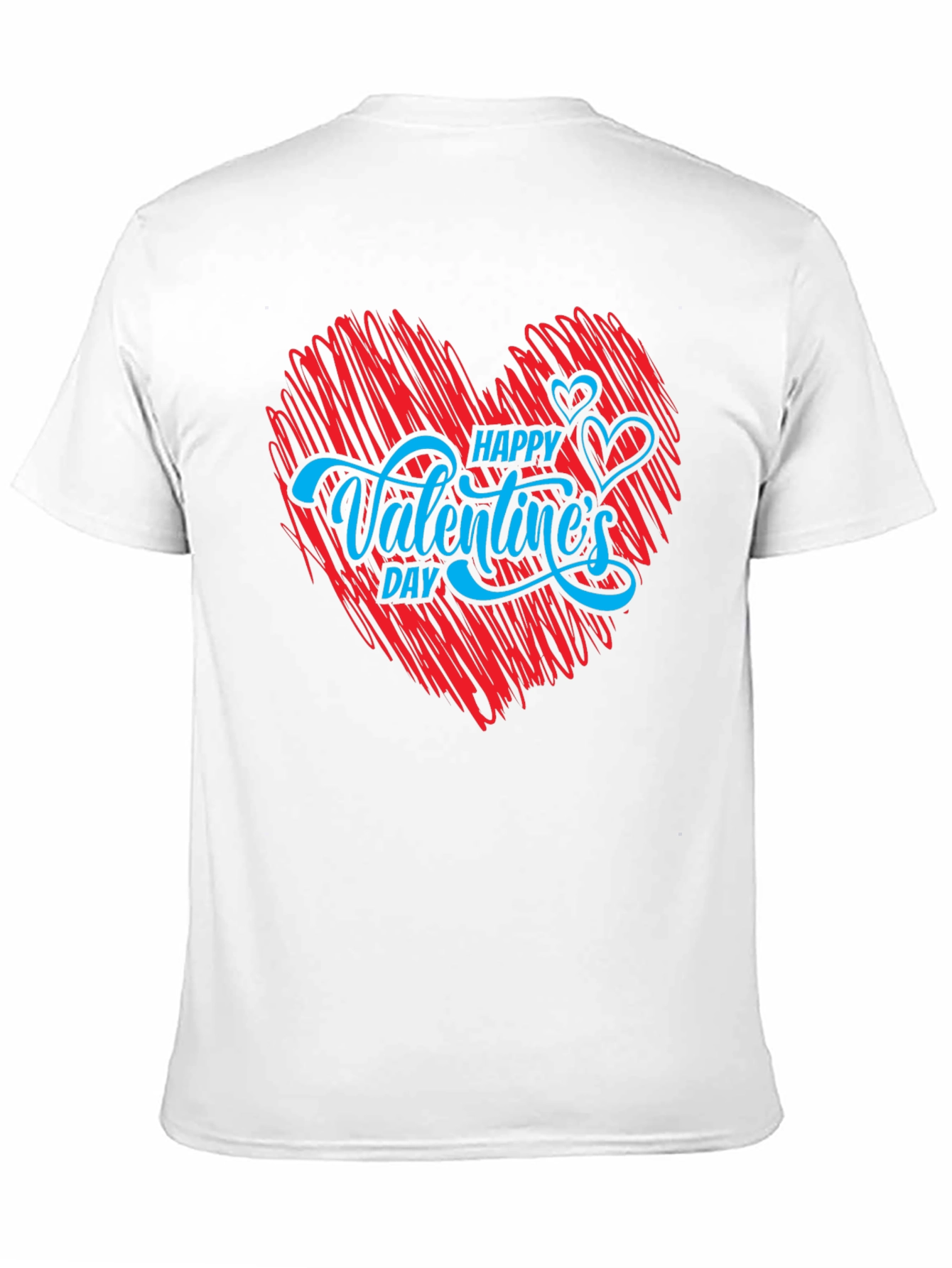 Happy Valentines Day T-Shirt - Red Heart Graphic Tee