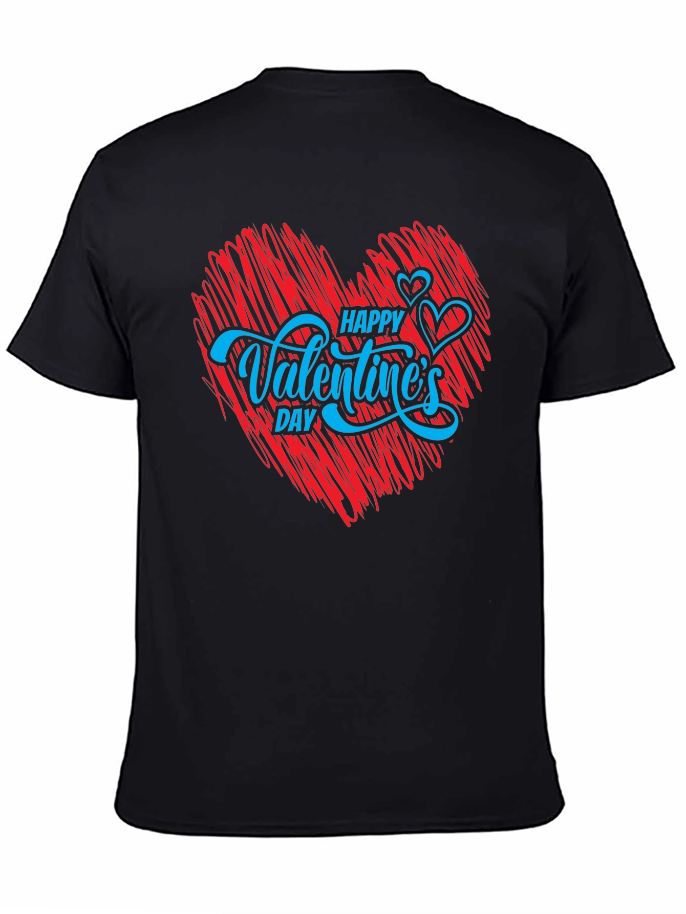 Happy Valentines Day T-Shirt - Red Heart Graphic Tee