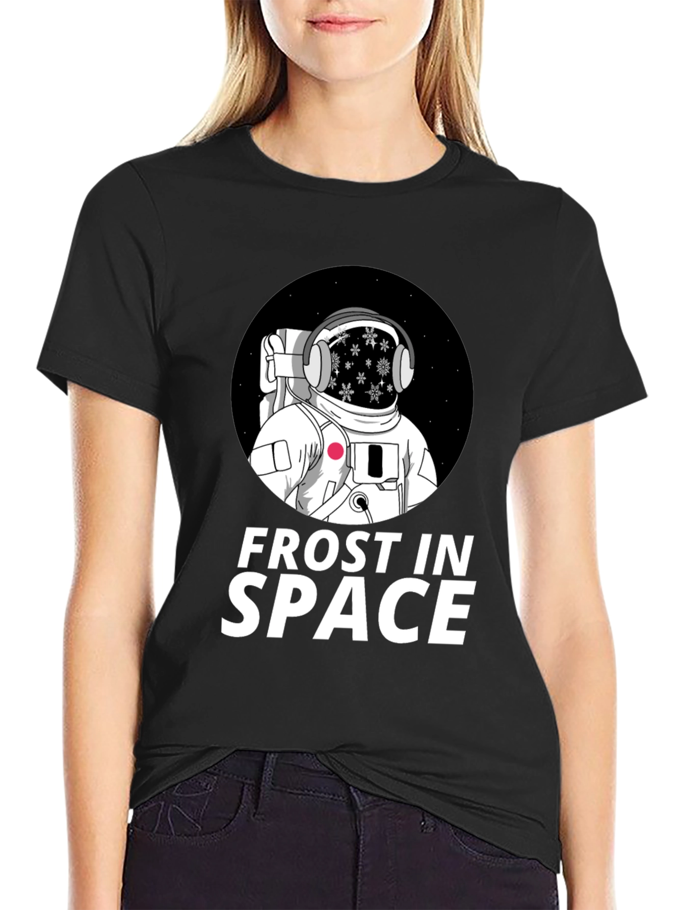 Frost in Space Black T-Shirt