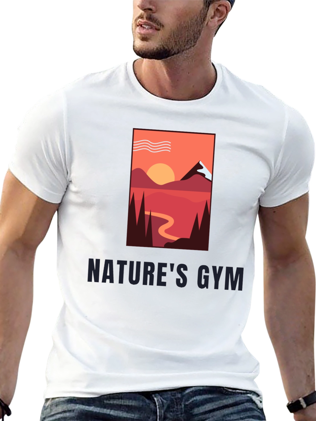 Natures Gym Graphic Tee - Outdoor Adventure Shirt