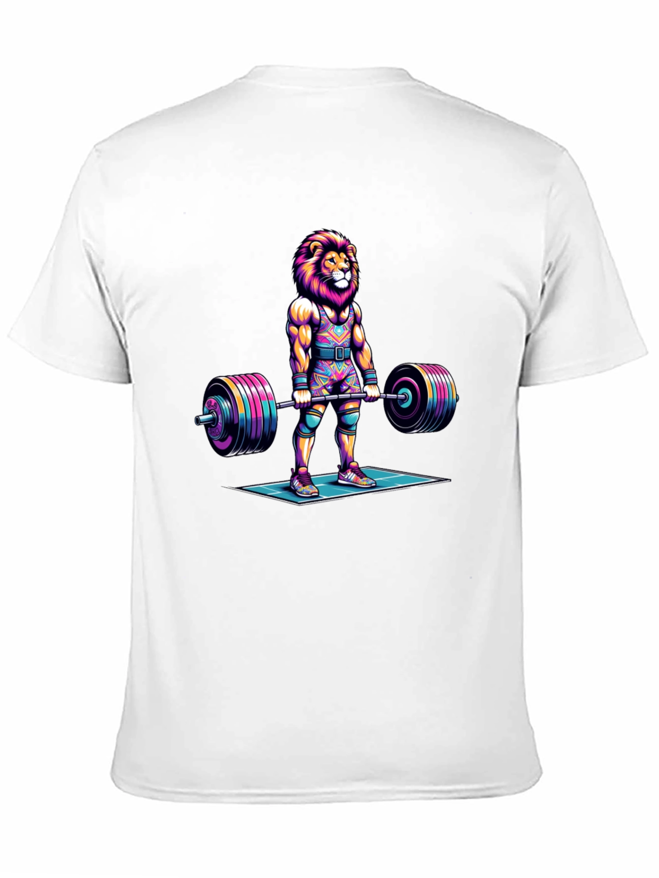Lion Gym T-Shirt - Weightlifting Beast Mode