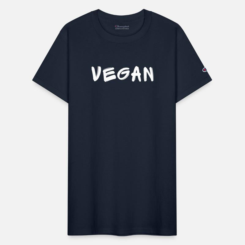 VEGAN in white brush stroke