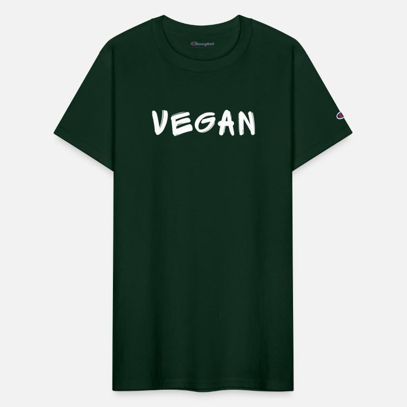 VEGAN in white brush stroke