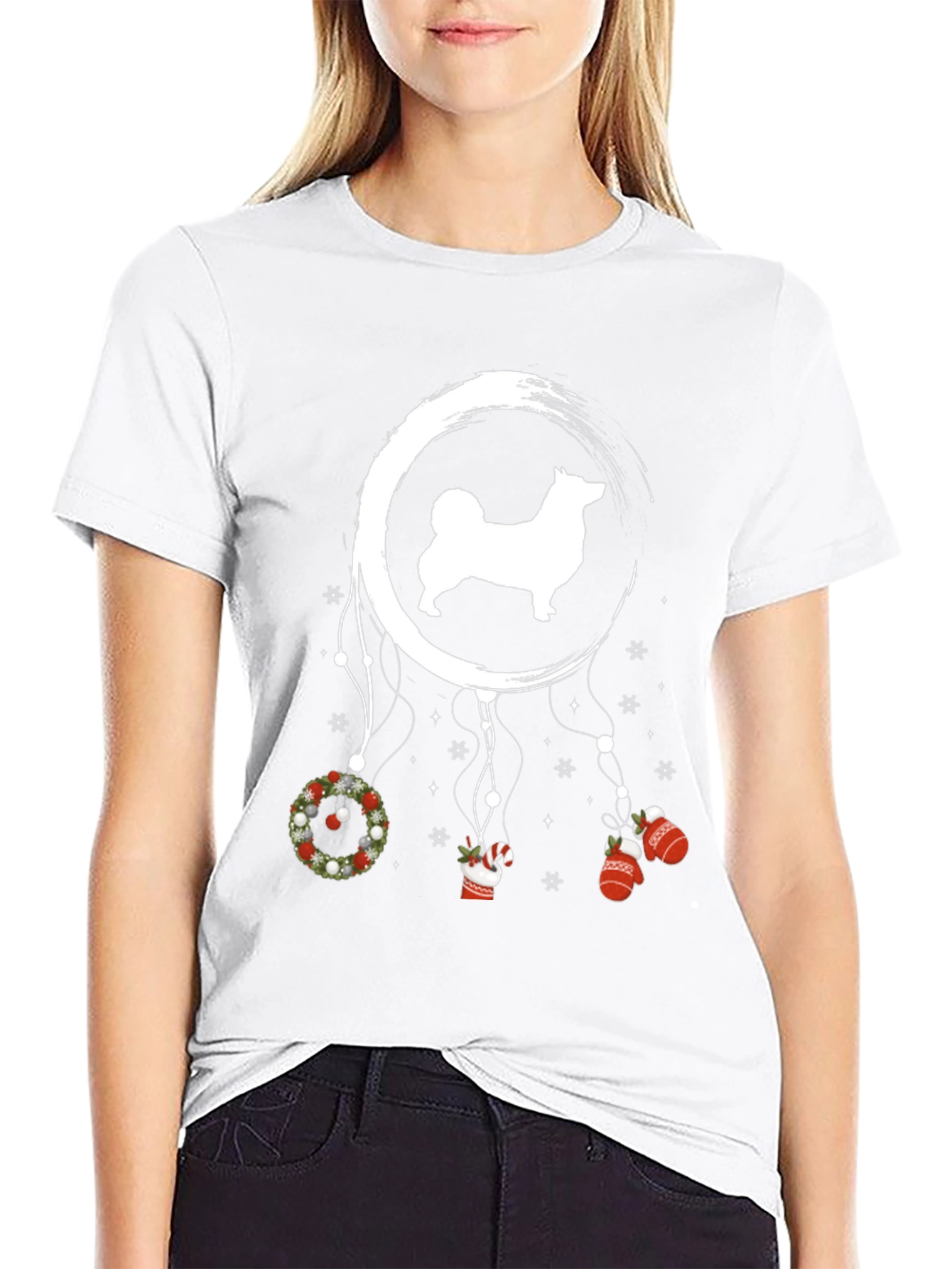 Christmas Moon Dog T-Shirt – Festive Dog Lover Holiday Tee