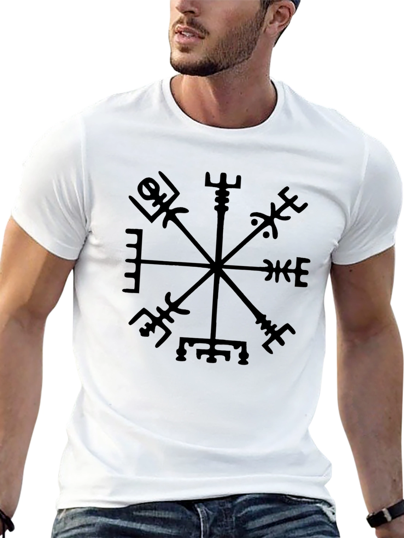 Vegvisir Compass Black T-Shirt