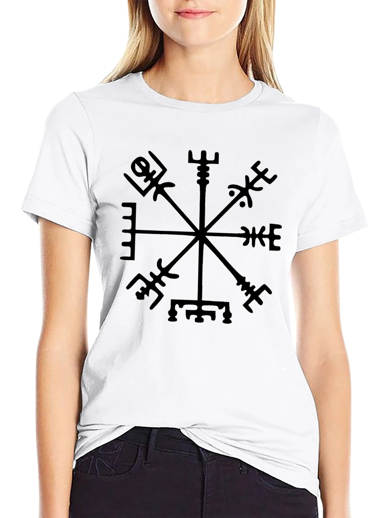 Vegvisir Compass Black T-Shirt