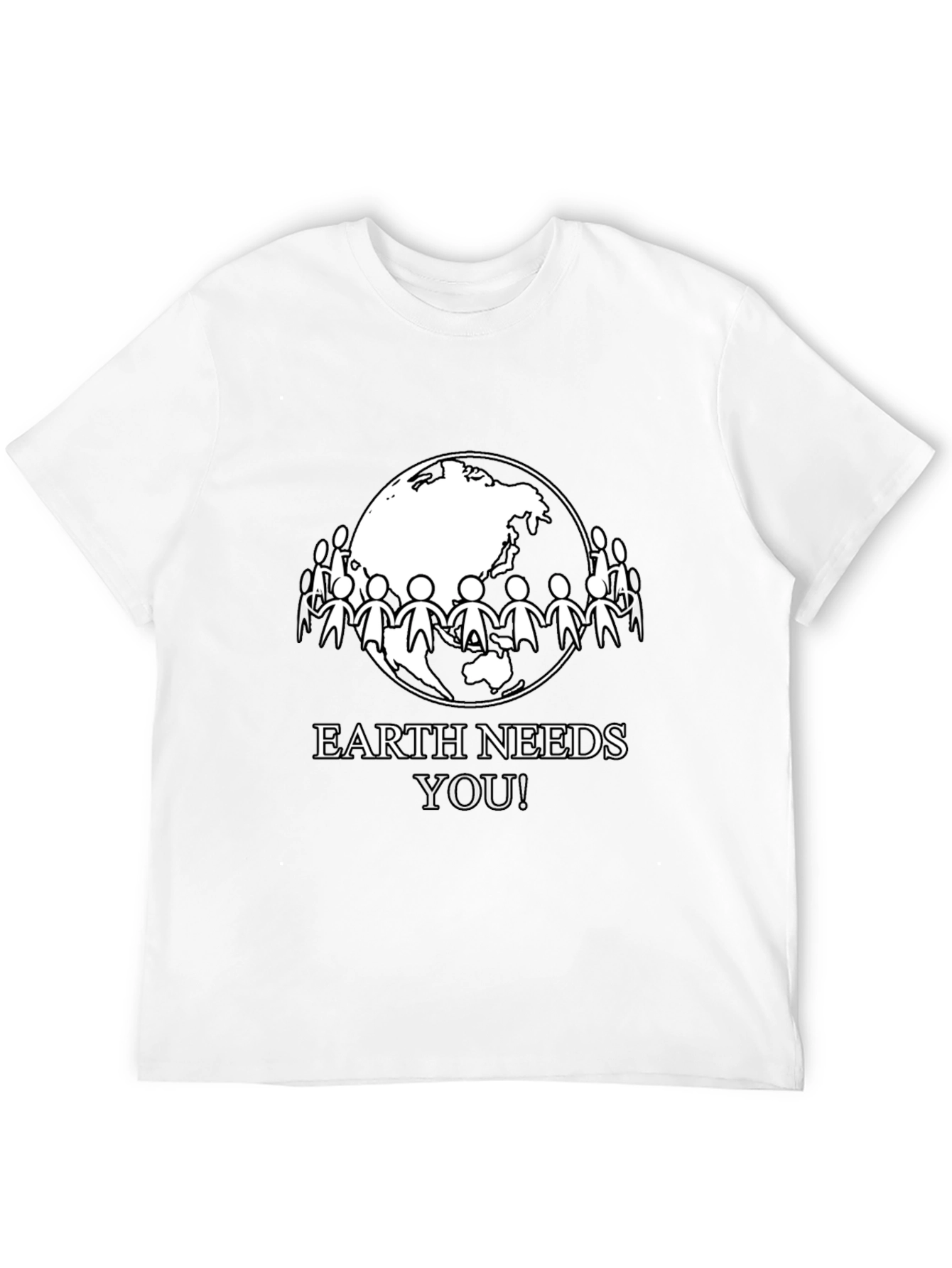 Earth Needs You! Graphic Tee - Black