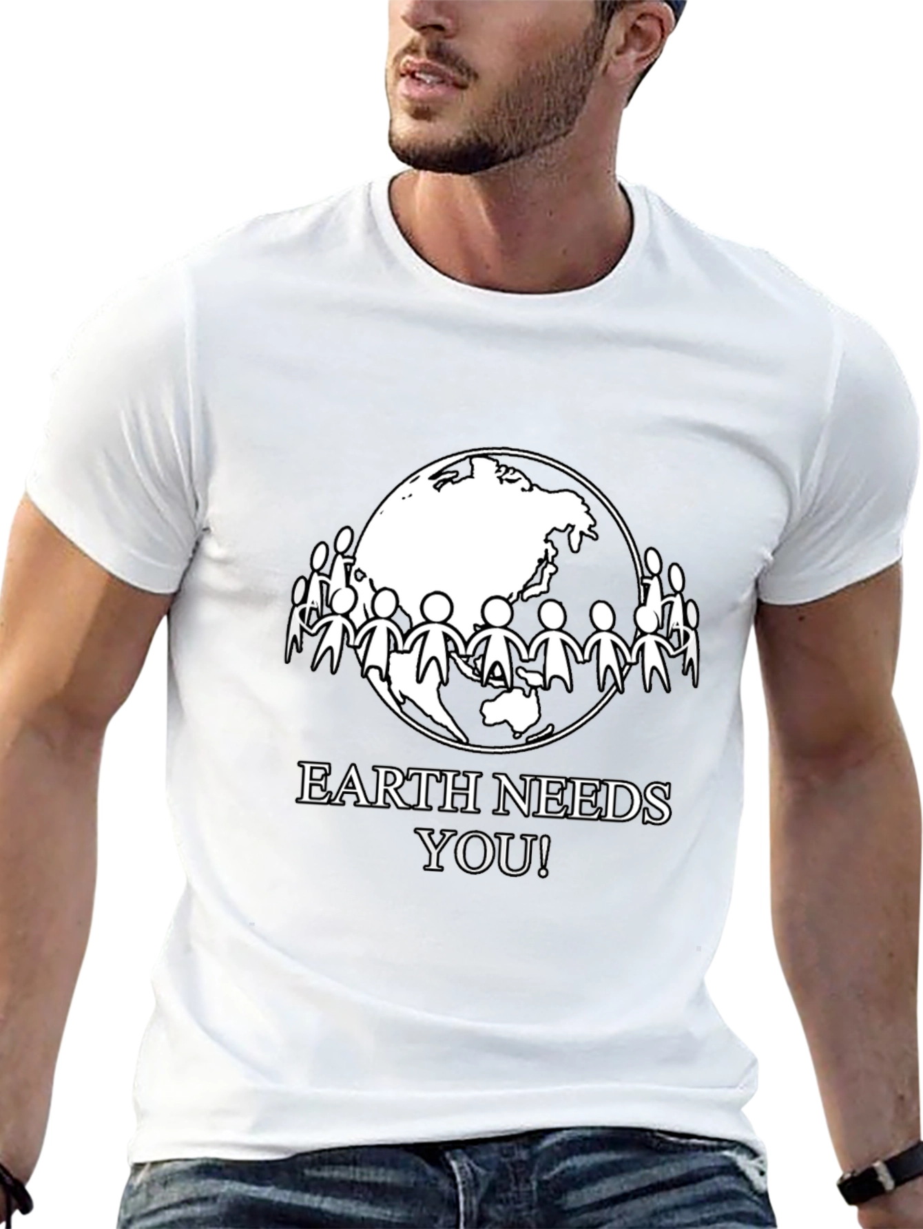 Earth Needs You! Graphic Tee - Black