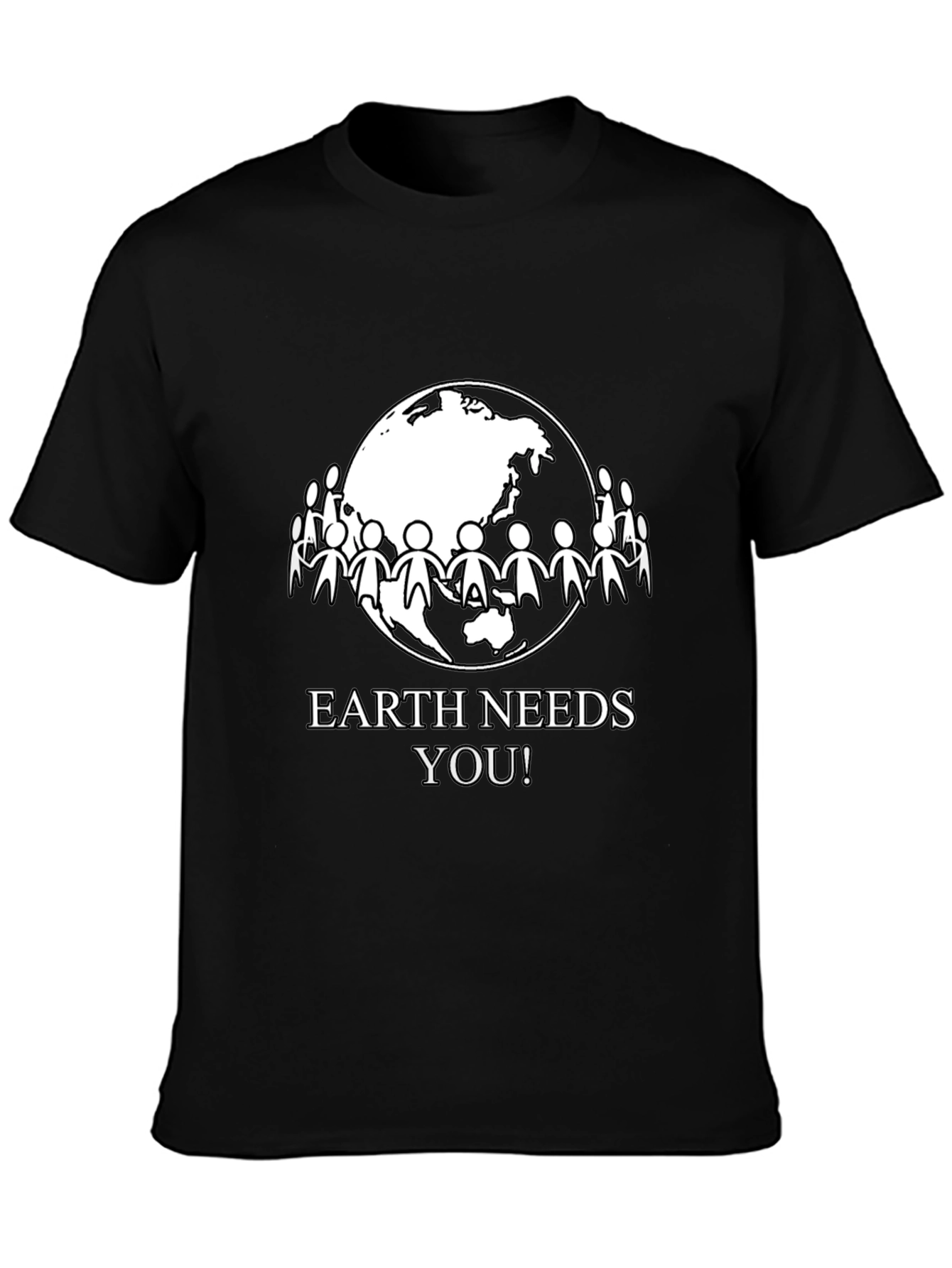 Earth Needs You! Graphic Tee - Black