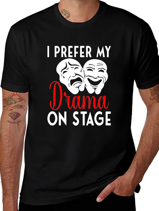 Drama On Stage T-Shirt Theater Mask Design