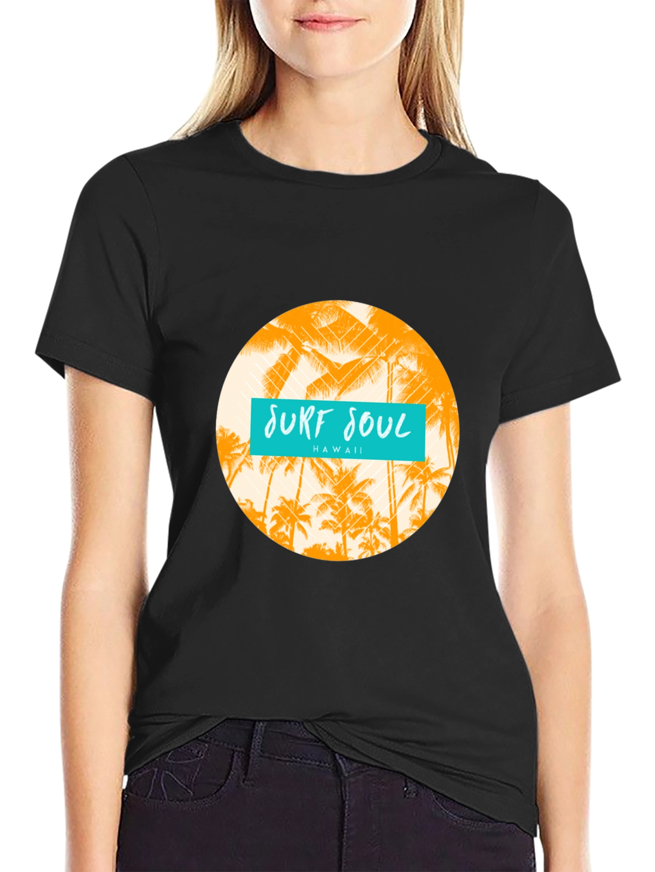 Surf Soul Hawaii T-Shirt - Black