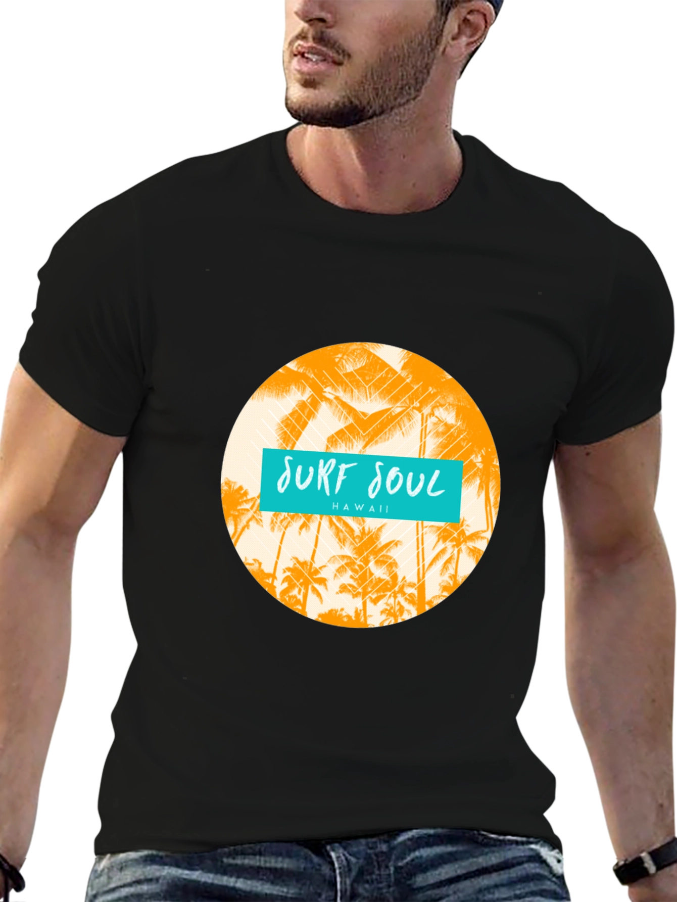 Surf Soul Hawaii T-Shirt - Black