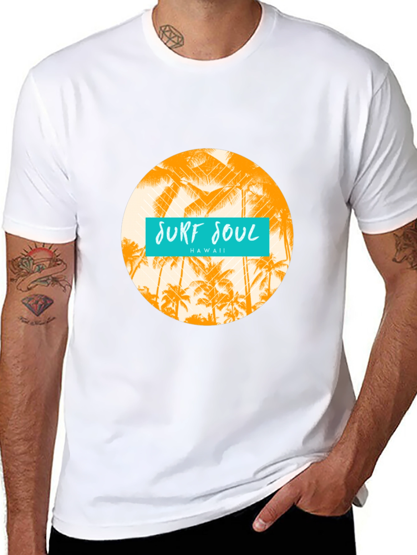 Surf Soul Hawaii T-Shirt - Black