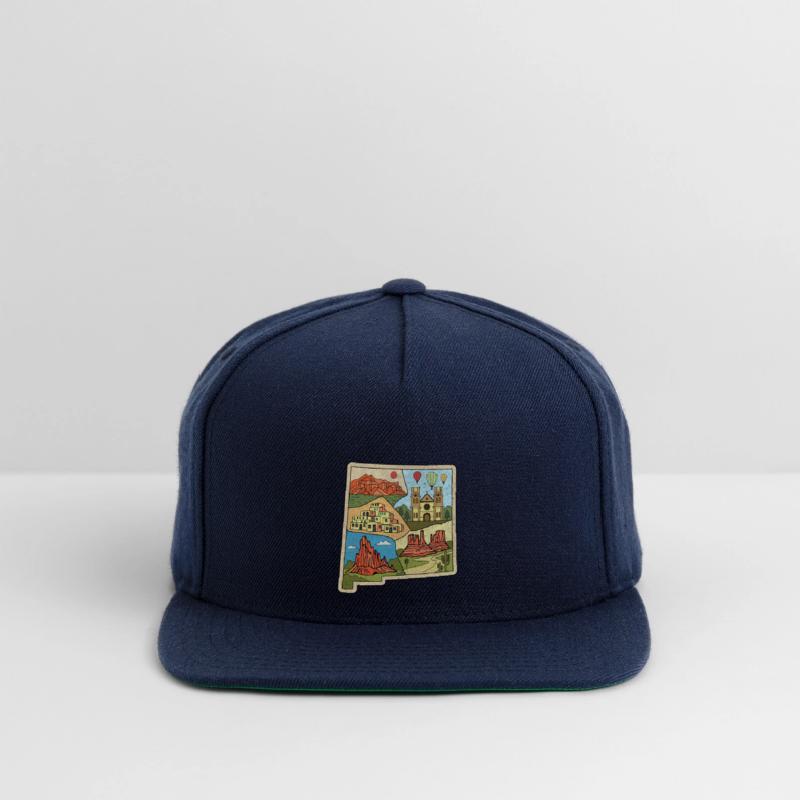 Vintage New Mexico State Map Albuquerque Las Vegas