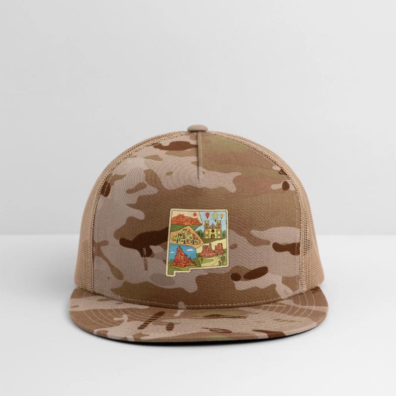 Vintage New Mexico State Map Albuquerque Las Vegas