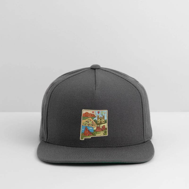 Vintage New Mexico State Map Albuquerque Las Vegas