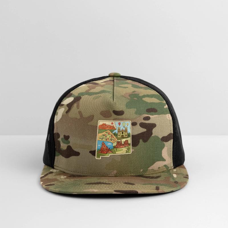 Vintage New Mexico State Map Albuquerque Las Vegas