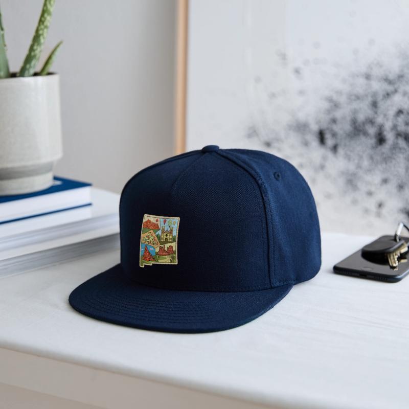 Vintage New Mexico State Map Albuquerque Las Vegas