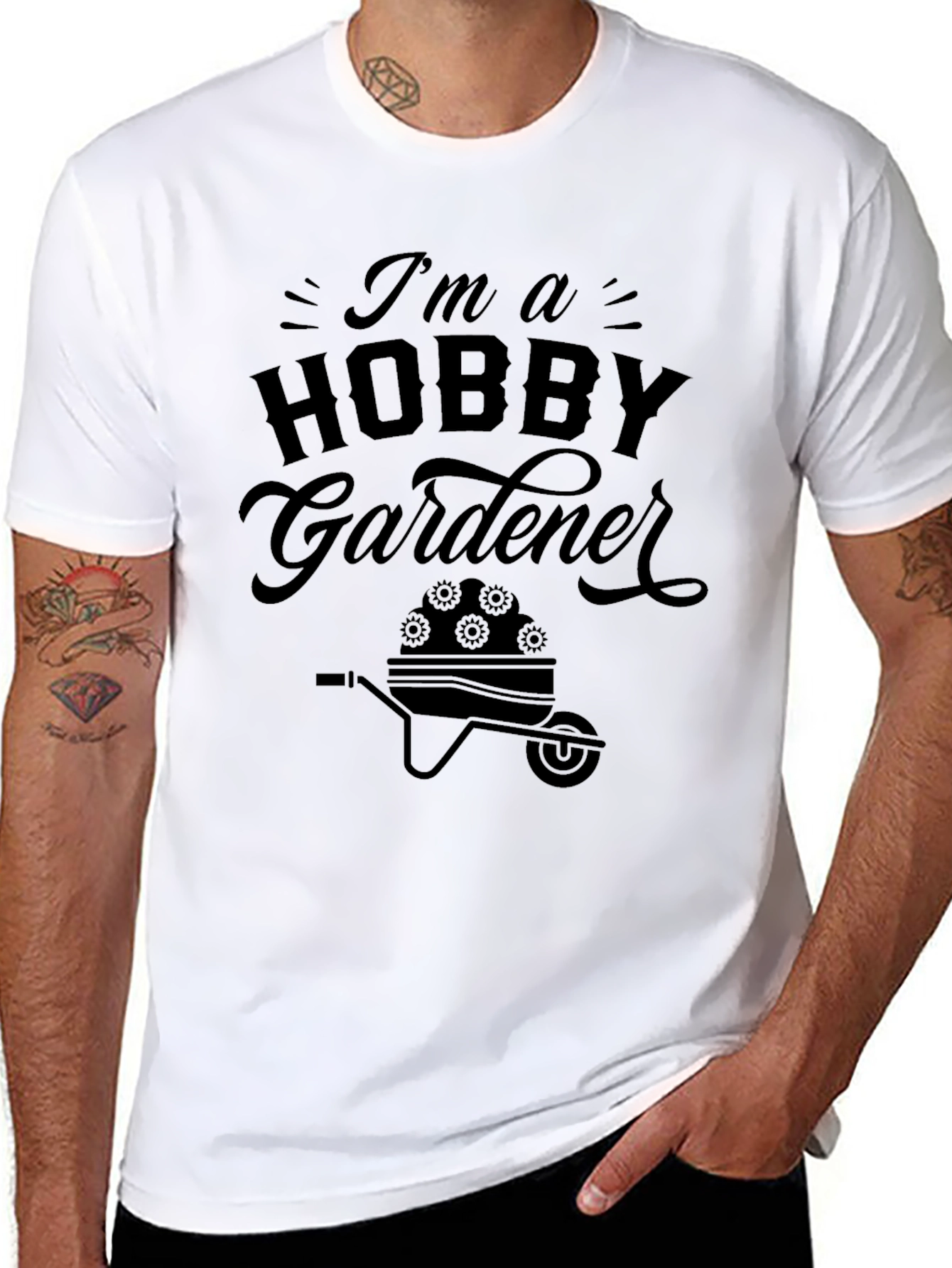 Hobby Gardener Graphic T-Shirt - Black Cotton Tee