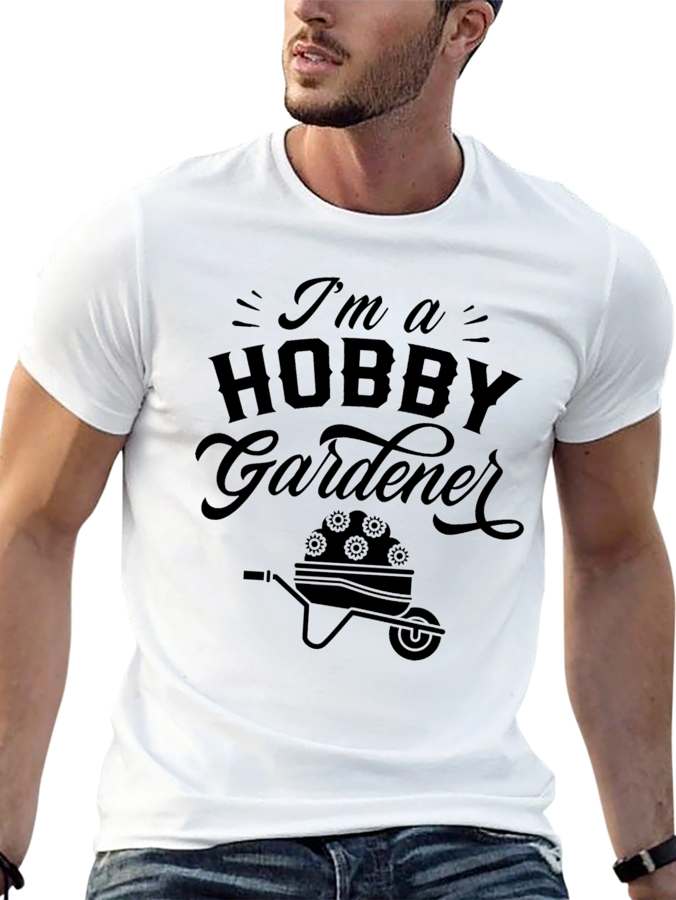 Hobby Gardener Graphic T-Shirt - Black Cotton Tee